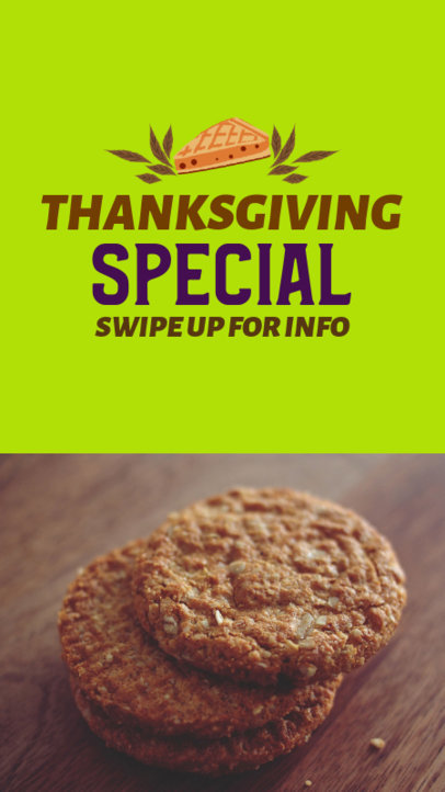 Instagram Story Creator to Promote a Thanksgiving Special Treat 3039c