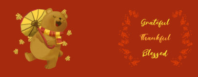 Thanksgiving Mug Design Creator with a Bear Illustration 3041b