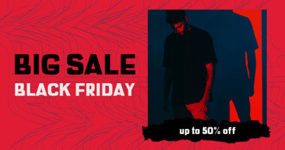 Facebook Post Creator with a Cool Texture for a Store's Black Friday Sale