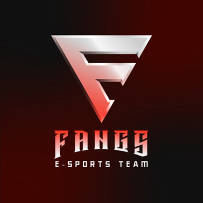 Esports Team Logo Maker Featuring a 3D Letter Emblem 