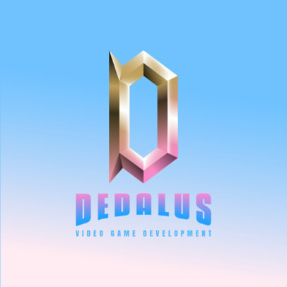 Monogram Logo Template for a Video Game Developer