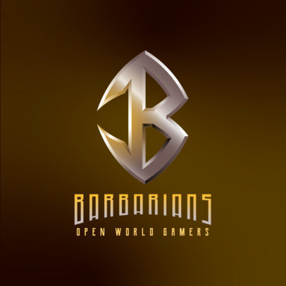 Esports Team Logo Creator with an Epic Letter Emblem