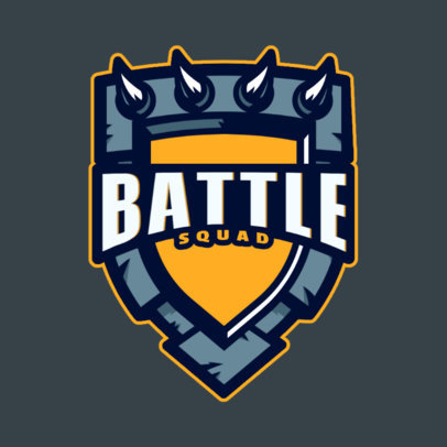 Logo Maker for a Gaming Squad with a Shield-Shaped Graphic