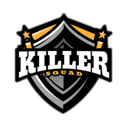 Shield-Shaped Logo Creator for a Gaming Squad