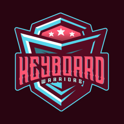 Gamer Logo Maker with a Graphic of a Heroic Shield