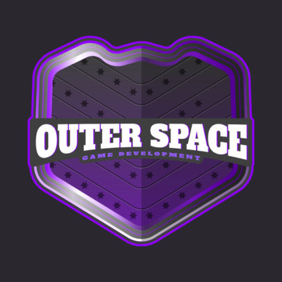 Gaming Developing Logo Maker with a Futuristic Shield Graphic 3757j