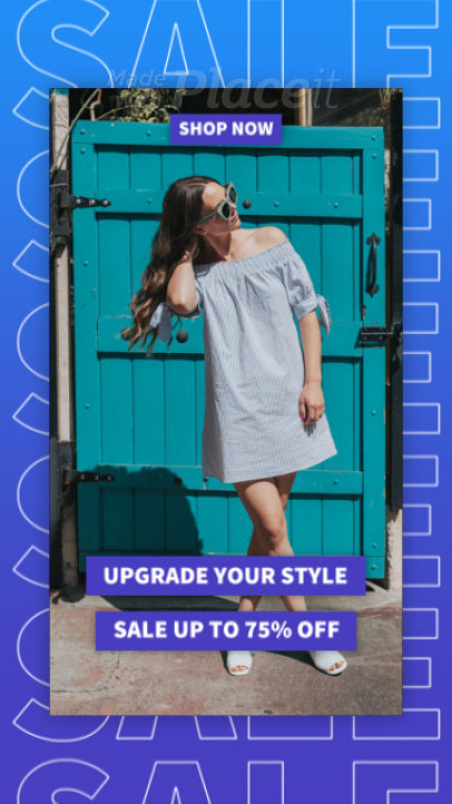 Stylish Instagram Story Video Creator to Announce a Sale