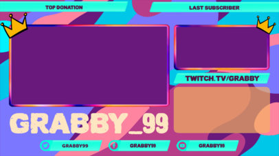 Twitch Overlay Creator for a Gaming Channel with Multiple Webcam Frames 2989e