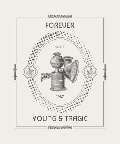 T-Shirt Design Templates with Graphics of Vintage Pictures