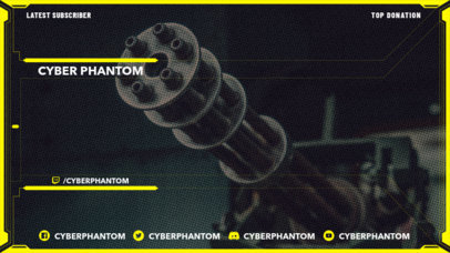Gaming Twitch Overlay Maker with Cyberpunk 2077-Inspired Graphics 3059