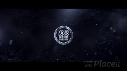 Intro Maker with a Fiery Animation of a 3D Logo Reveal 2384-el1