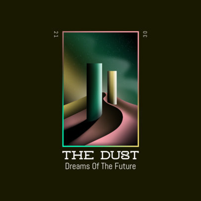 Abstract Logo Maker with Futuristic Graphics and Color Gradients