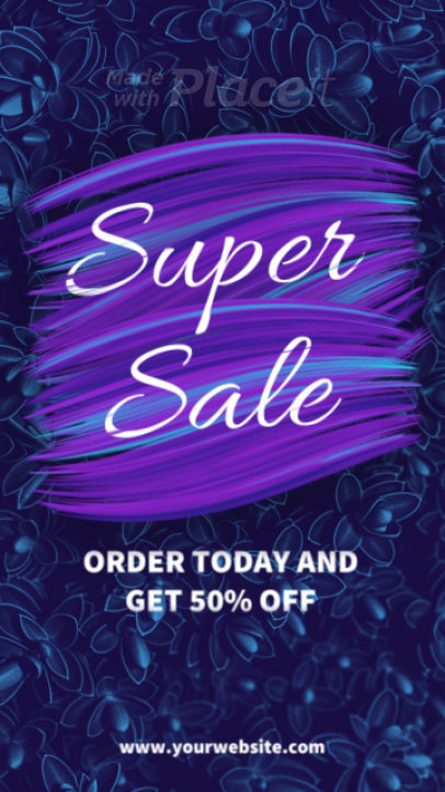 Instagram Story Video Maker Featuring a Sale for Beauty Products