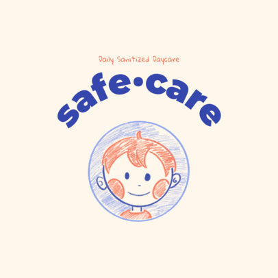 Daycare Logo Maker with Handmade Illustrations
