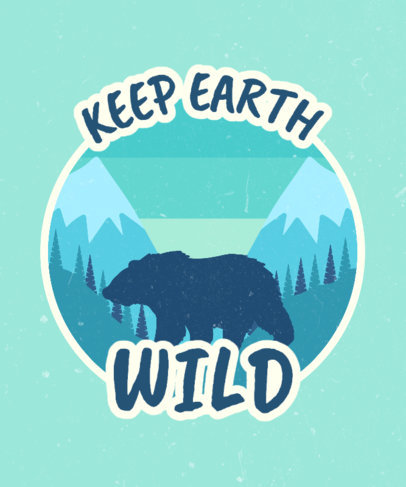 Retro T-Shirt Design Creator for Nature Enthusiasts