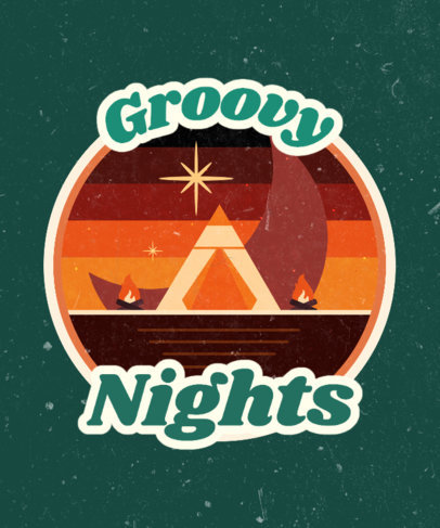 Adventurous T-Shirt Design Generator with a Vintage Landscape Illustration 3044i