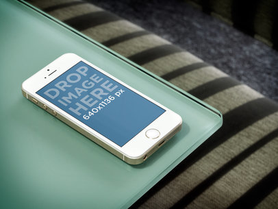 iPhone 5s Gold Portrait Crystal Surface