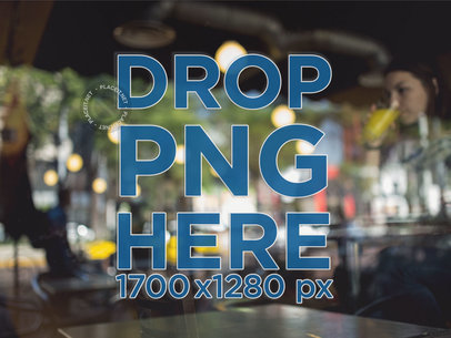 Window Decal Mockup on a Sunny Day a14533-032817