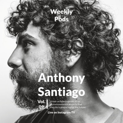 Podcast Cover Template to Promote a Conference