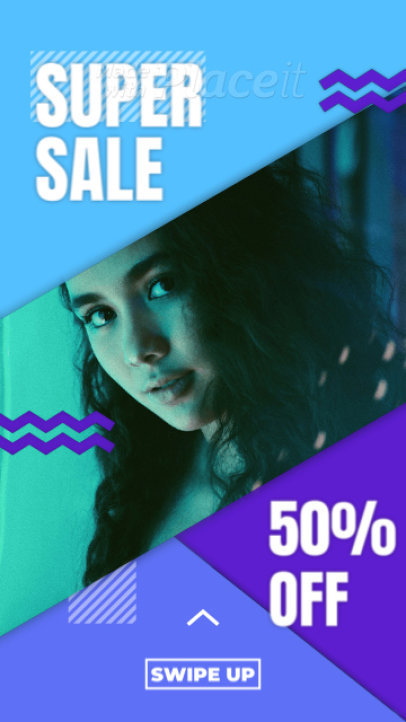 Instagram Story Video Template for a Fashion Super Sale Ad 