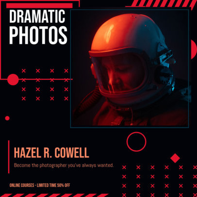 Instagram Post Maker for a Photography Instructor's Course Info