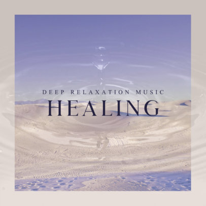 Cover Art Generator for a Deep Relaxation Music Album 3061i