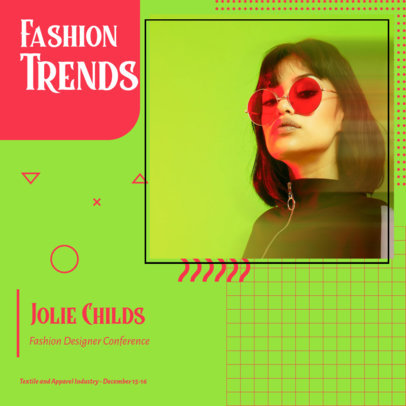 Instagram Post Creator for a Design Speaker's Bio 3067c