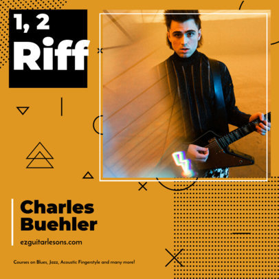 Instagram Post Maker for a Music Instructor's Profile 3067e