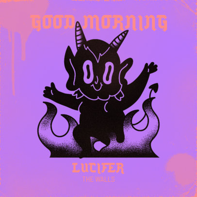 Rock Album Cover Maker With Old-Tattoo Style Graphics