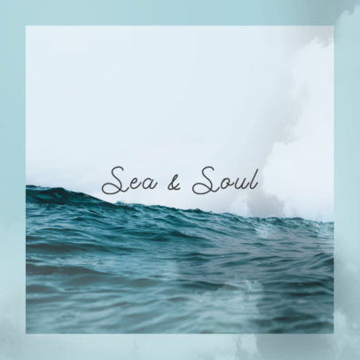 Minimal Album Art Design Maker for a Peaceful and Relaxing Music Album 