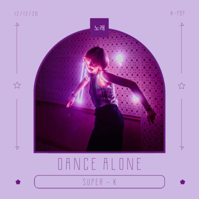 Album Cover Design Template for K-Pop Artists