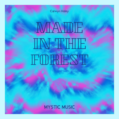 Album Cover Creator for a Mystic Music Compilation with a Tie-Dye Background 3075f