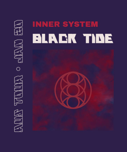 T-Shirt Design Generator Featuring Tie Dye Graphics for a Rock Band's Merch 3074c