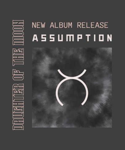 T-Shirt Design Creator for Punk Bands' Merch with a Tie Dye Illustration 3074e