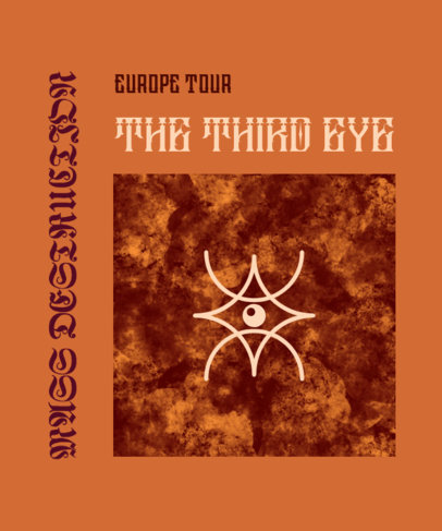 Tie Dye T-Shirt Design Maker for an Artist's Tour 3074b