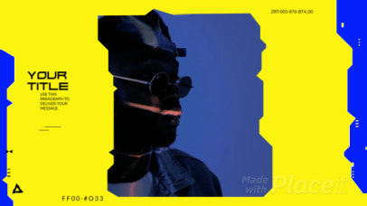 Slideshow Video Maker Featuring a Virtual-Like Frame and Glitches 2381-el1