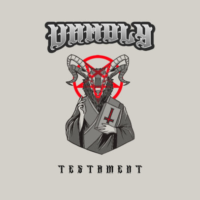 Obscure Logo Template for a Death Metal Band