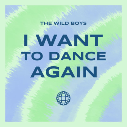 Album Cover Template for a Pop Band's Upcoming EP with Tie-Dye Graphics 3075c