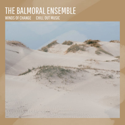 Album Cover Design Generator for Ambient Musicians  Featuring a Picture of a Desert 3062k