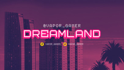 Twitch Offline Banner Creator with a Cyberpunk 2077-Style Background Scenario