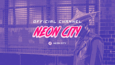 Twitch Offline Banner Generator with a Cyberpunk 2077-Reference Background