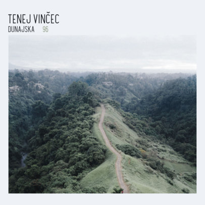 Cover Maker for an Ambient Music Album with an Image of Nature