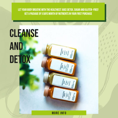 Instagram Post Generator for an MLM Company Promoting Detox Juices 3065a