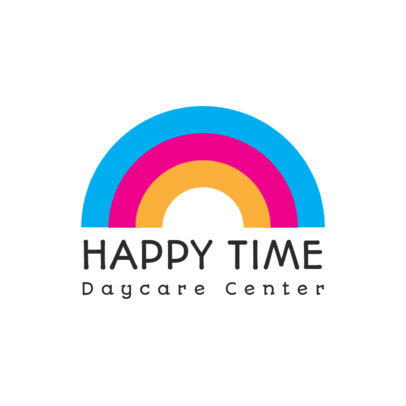 Colorful Logo Template for a Daycare Center