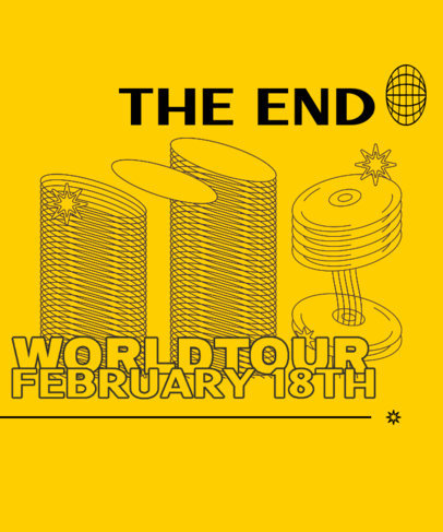 T-Shirt Design Maker for a Progressive Rock Band's Tour 