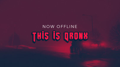 Cyberpunk 2077-Inspired Twitch Offline Banner Maker for a Game-Reviews Channel
