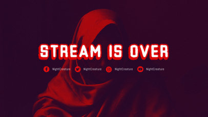 Twitch Offline Banner Creator for a Gaming Channel with Cyberpunk 2077-Style Typography 3060h