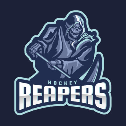 Sports Logo Maker for a Hockey Team with a Death Graphic
