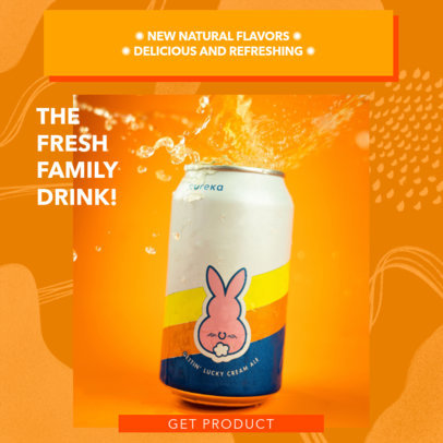 Instagram Post Maker for a Network Marketing Enterprise Selling Natural Beverages 3065e