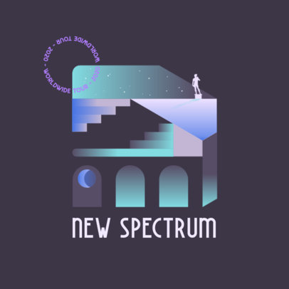 Music Logo Generator Featuring Surreal Geometric Illustrations 